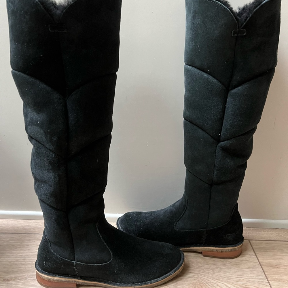 UGG Black Suede Boots